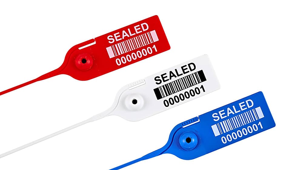 Flat plastic Security seals